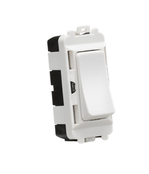 20AX 2 Way SP Module (Centre Off )- White