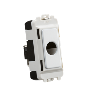Flex Outlet Module (Up To 10mm) - Matt White