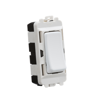 20AX 2 Way SP Module (Centre Off )- Matt White