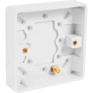 White Moulded Surface Box 1 Gang 16mm