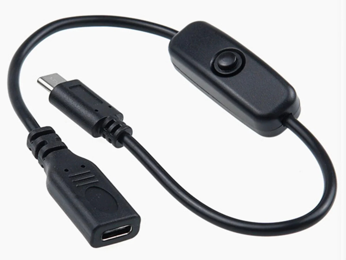 113.026UK USB Type-C Extension Cable with Power Switch