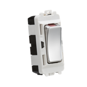 20AX DP Module With LED Indicator - Polished Chrome