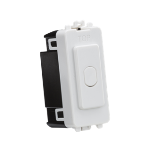1G 1-Way 10-200W (10-100W LED) Trailing Edge Dimmer (Press Type) - White