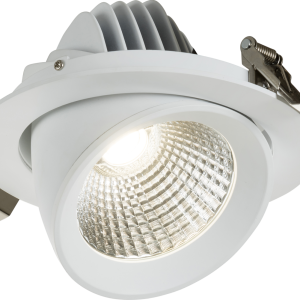 SA1525CAD SARA 230V IP20 LED Recessed Tri-Wattage and CCT 0-10V Scoop Downlight - 15/ 20/ 25W