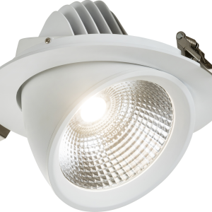 SA3040CAD SARA 230V IP20 LED Recessed Tri-Wattage and CCT 0-10V Scoop Downlight - 30/ 35/ 40W