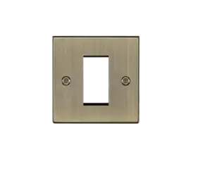 1G Modular Faceplate - Antique Brass