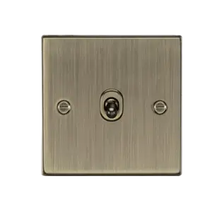 10AX 1G 2-Way Toggle Switch - Antique Brass