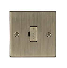 13A Fused Spur Unit - Antique Brass