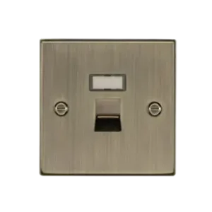 RJ45 Network Outlet - Antique Brass