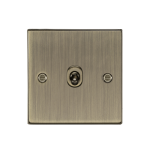 10AX 1G Intermediate Toggle Switch - Antique Brass