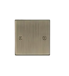 1G Blanking Plate - Antique Brass