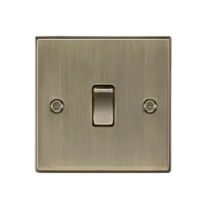20A 1G DP Switch - Antique Brass
