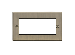 4G Modular Faceplate - Antique Brass