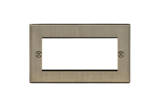 4G Modular Faceplate - Antique Brass