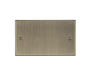 2G Blanking Plate - Antique Brass