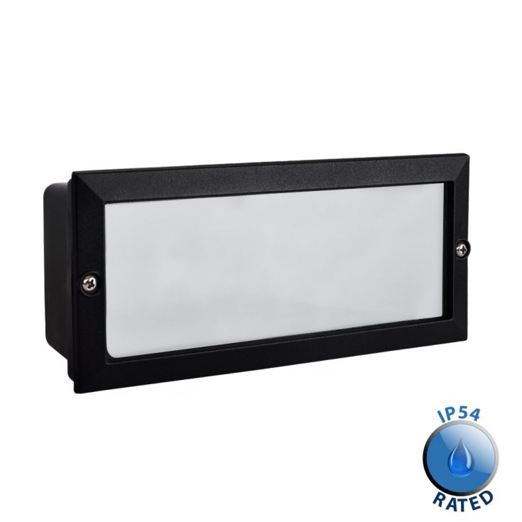18209 Minisun Thornton Aluminium IP54 Brick Light