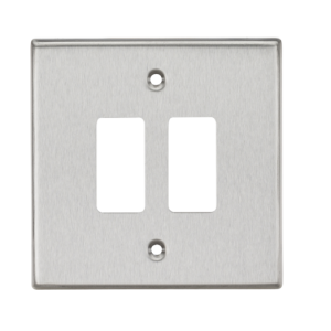 2G Grid Faceplate - Brushed Chrome