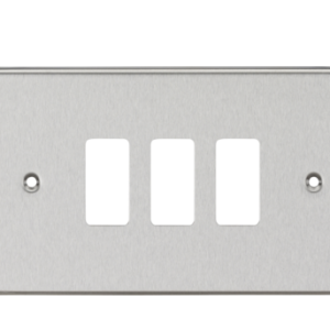3G Grid Faceplate - Brushed Chrome