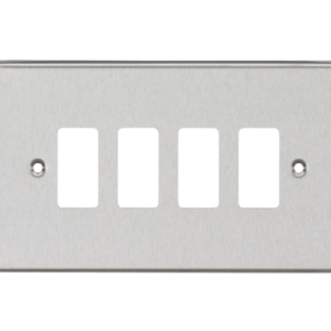 4G Grid Faceplate - Brushed Chrome