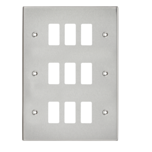 9G Grid Faceplate - Brushed Chrome