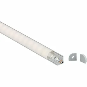 1m Aluminium Profile - Surface Mount Corner
