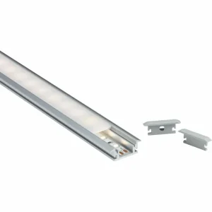 1m Aluminium Profile - Floor Recessed