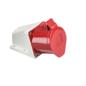 IN0020 415V IP44 32A Angled Surface Mount Socket 3P+N+E