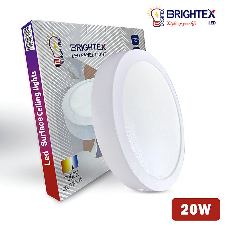 BRIGHTEX LED Panel 20W Round - Surface 6500k