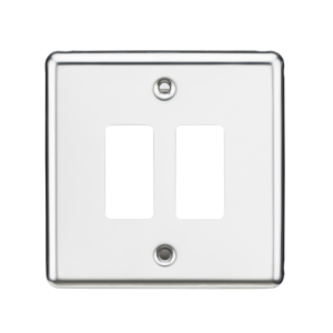 2G Grid Faceplate - Rounded Edge Polished Chrome