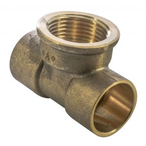 Endfeed 22mm x 22mm x ½" Tee C x C x FI