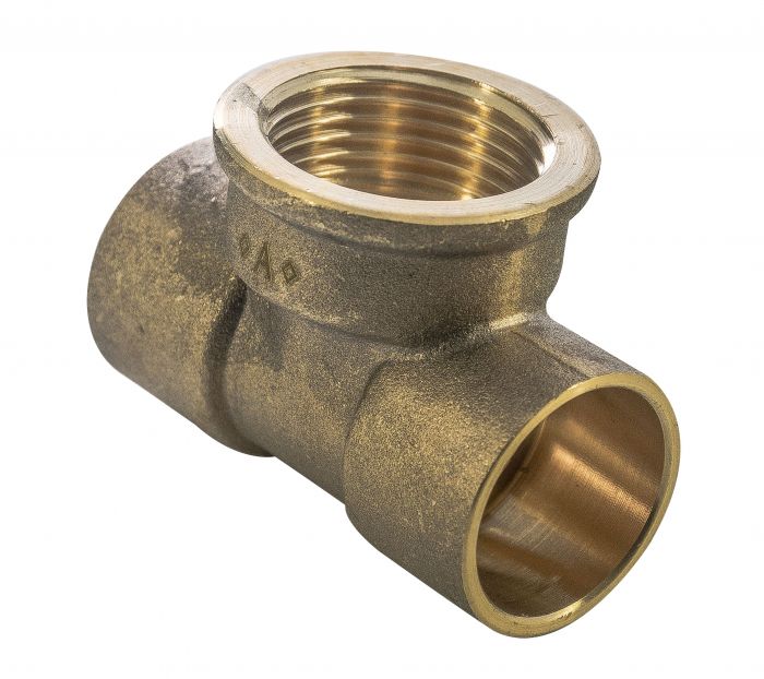 Endfeed 22mm x 22mm x ½" Tee C x C x FI