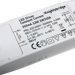 IP20 350mA 12W LED Driver - Constant Current