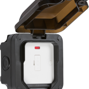OP6N IP66 13A Fused Spur Unit With Neon