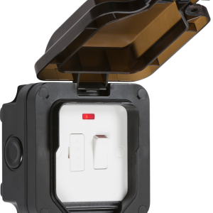 OP63N IP66 13A Switched Fused Spur Unit With Neon
