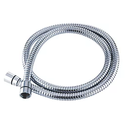 Shower Hose with Rotational Nut Standard Bore Chrome Plated 2m