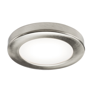 UNDKIT Single 2.5W LED Dimmable Under Cabinet Light in Brushed Chrome - 3000K