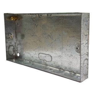 Metal Back Box 2 Gang 16mm