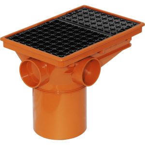 Underground 110mm Integral Rectangular Hopper With Grid