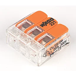 3Pole Quick Connect Terminal Transparent/ Orange