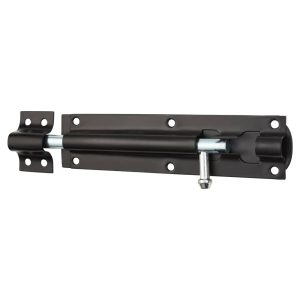 Tower Gate Bolt Straight 150mm Length - Black Japanned