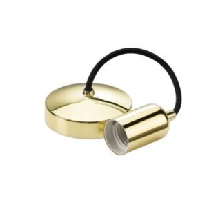 8270PB 6" E27 Contemporary Pendant Set - Polished Brass