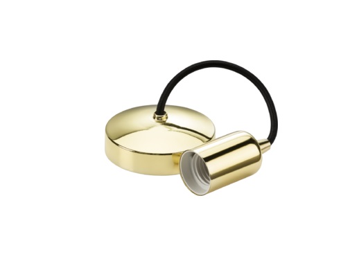 8270PB 6" E27 Contemporary Pendant Set - Polished Brass