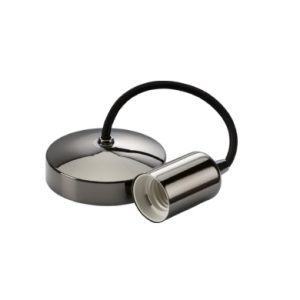 8270BC 6" E27 Contemporary Pendant Set - Black Nickel