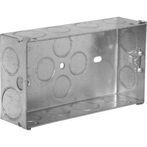 GSK235 Metal Back Box 2 Gang 35mm