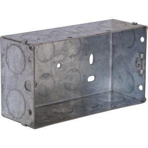 Metal Back Box 2 Gang 47mm