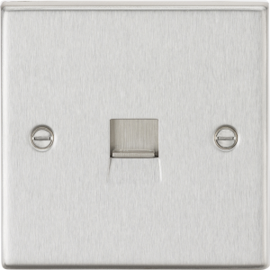 Telephone Master Outlet - Brushed Chrome
