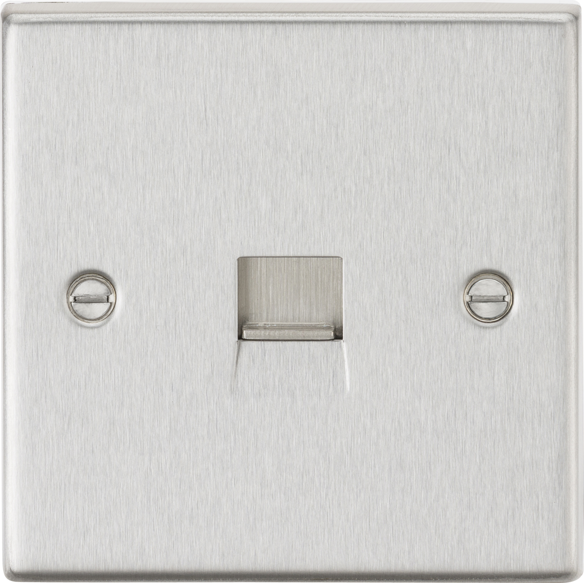 Telephone Master Outlet - Brushed Chrome