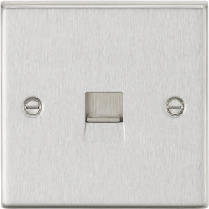 Telephone Extension Outlet - Brushed Chrome