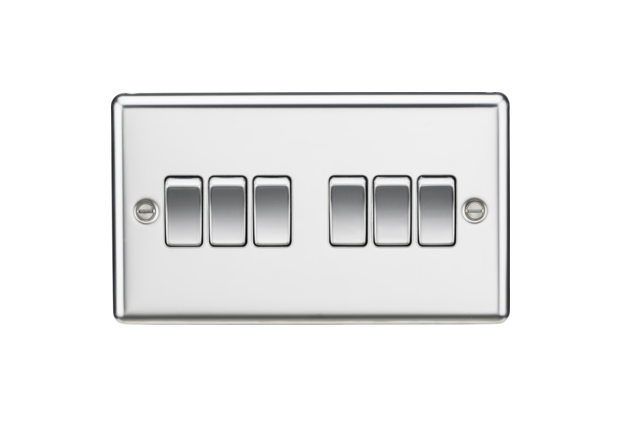 10AX 6G 2-Way Switch - Polished Chrome