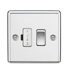 13A Switched Fused Spur Unit - Polished Chrome